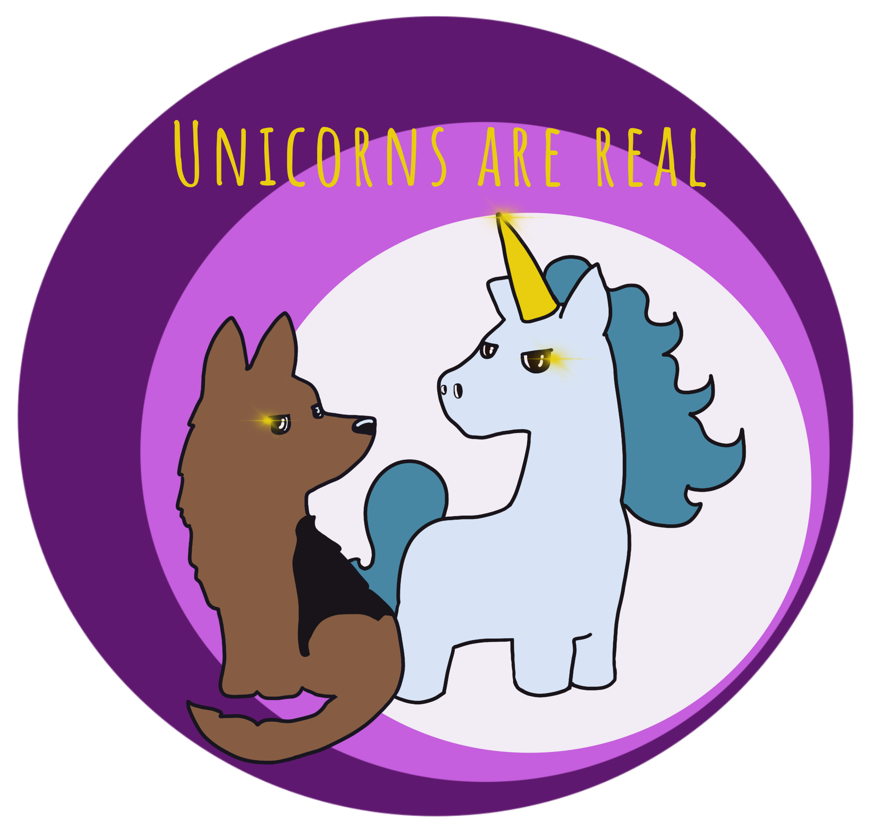 GSD Unicorn digital art piece