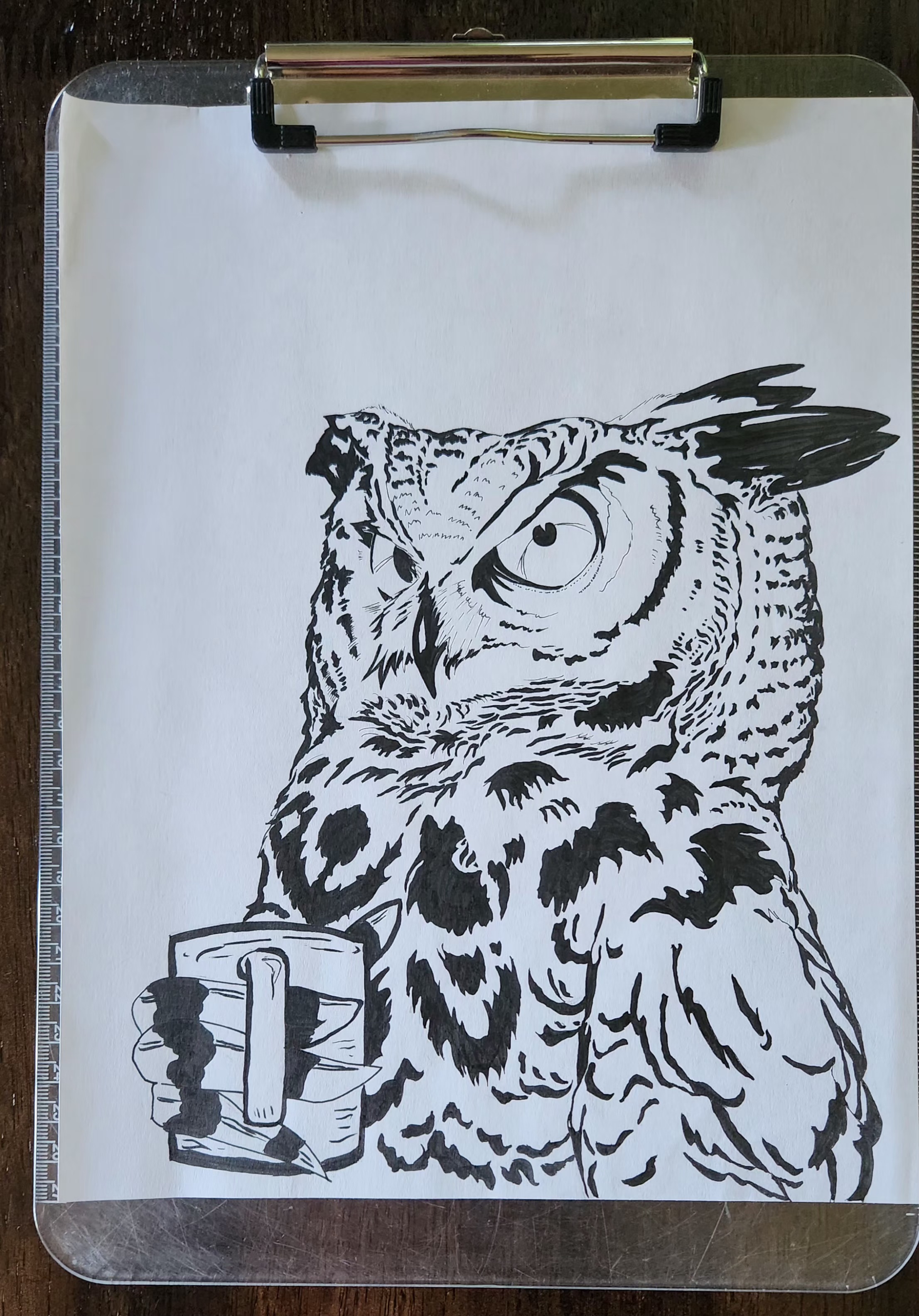 Owl and Coffee
